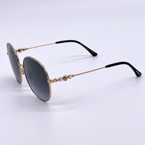 JIMMY CHOO BRAND NEW ROUND OVERSIZED GREY WOMEN SUNGLASSES JIMMY CHOO - Picture 6 of 11